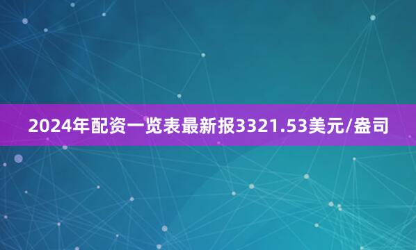 2024年配资一览表最新报3321.53美元/盎司